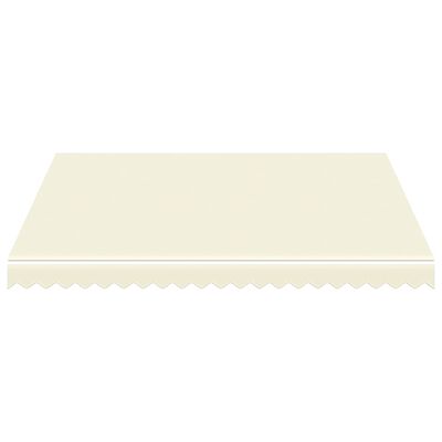 vidaXL Awning Top Sunshade Canvas Cream 118.1"x98.4"