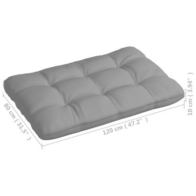 vidaXL Pallet Sofa Cushions 7 pcs Gray