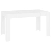 vidaXL Dining Table White 55.1"x29.3"x29.9" Engineered Wood