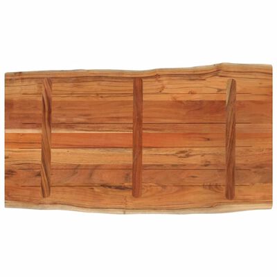 vidaXL Table Top 39.4"x23.6"x1" Rectangular Solid Wood Acacia Live Edge