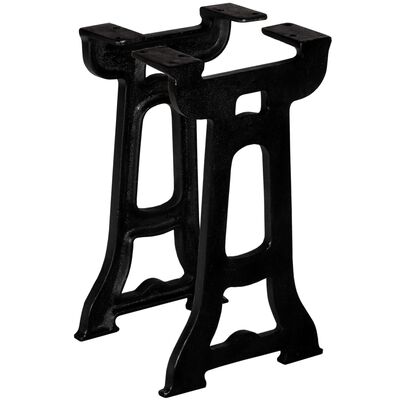 vidaXL Bench Legs 2 pcs Y-Frame Cast Iron