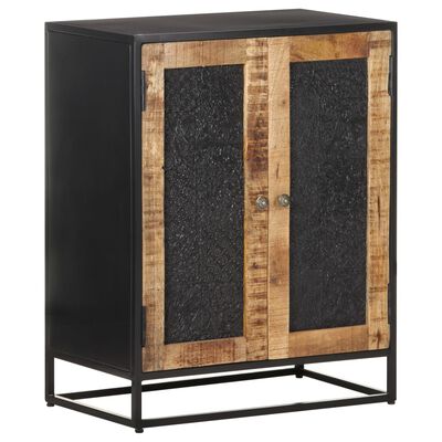 vidaXL Sideboard 23.6"x13.8"x29.5" Rough Mango Wood