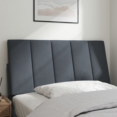 vidaXL Headboard Cushion Dark Gray 39.4" Velvet