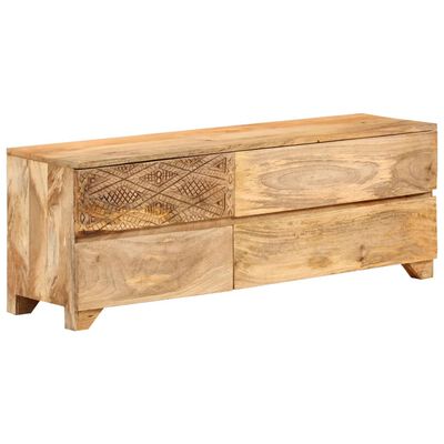 vidaXL TV Stand Solid Wood Mango 43.3"x11.8"x15.7"