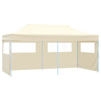 vidaXL Cream Foldable Pop-up Party Tent 9.8'x19.7'