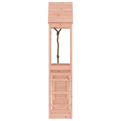 vidaXL Playhouse with Climbing Wall Solid Wood Douglas