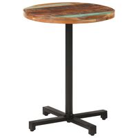 vidaXL Bistro Table Round Ø23.6"x29.5" Solid Reclaimed Wood