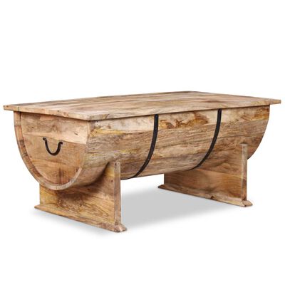 vidaXL Coffee Table Solid Mango Wood 34.6"x19.7"x15.7"