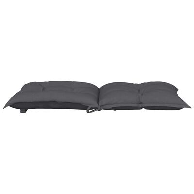 vidaXL Garden Lowback Chair Cushions 4 pcs Anthracite 39.4"x19.7"x2.8" Fabric