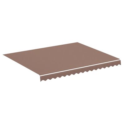 vidaXL Replacement Fabric for Awning Brown 9.8'x8.2'