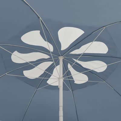 vidaXL Beach Parasol Blue 118.1"