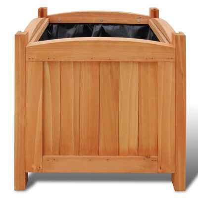 vidaXL Wooden Raised Bed 11.8" x 11.8" x 11.8" Set of 2