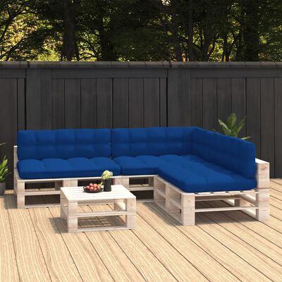 vidaXL Pallet Sofa Cushions 7 pcs Royal Blue