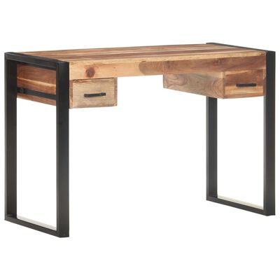 vidaXL Desk 43.3"x19.7"x29.9" Solid Wood