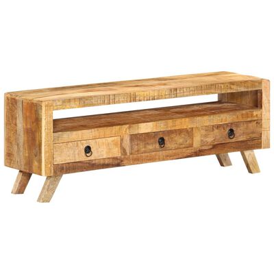 vidaXL TV Stand 43.3"x11.8"x15.7" Solid Wood Mango