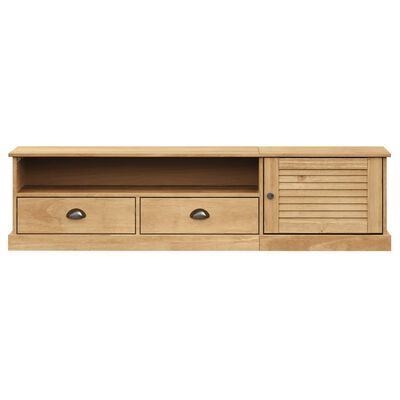 vidaXL TV Stand VIGO 61.4"x15.7"x15.7" Solid Wood Pine