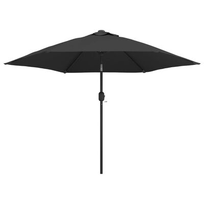 vidaXL Garden Parasol with Metal Pole 118" Anthracite