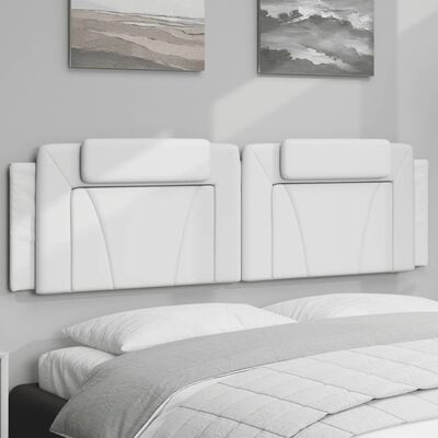 vidaXL Headboard Cushion White 72" Faux Leather