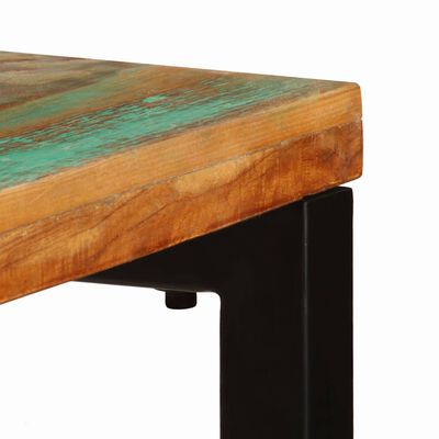 vidaXL Console Table 47.2"x13.8"x29.9" Solid Reclaimed Wood and Steel