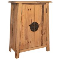 vidaXL Bathroom Side Cabinet Solid Pinewood 23.2"x12.6"x31.5"