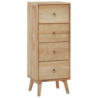 vidaXL Chest of Drawers 15.7"x11.8"x39.4" Solid Wood Teak