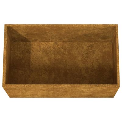 vidaXL Planter 24.4"x15.7"x15.4" Corten Steel