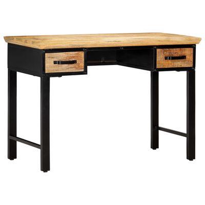 vidaXL Writing Table 43.3"x19.6"x29.9" Solid Mango Wood