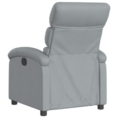 vidaXL Electric Recliner Chair Light Gray Fabric