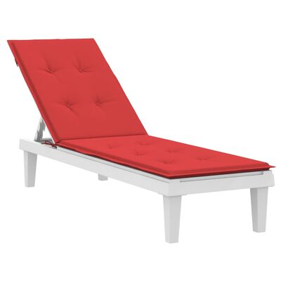 vidaXL Deck Chair Cushion Red (29.5"+41.3")x19.7"x1.6"