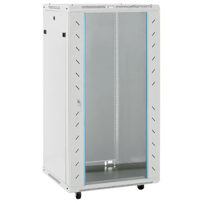 vidaXL 22U Network Cabinet 19" IP20 Gray 23.6"x23.6"x47.2"