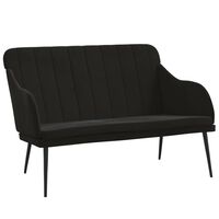 vidaXL Bench Black 43.3"x29.9"x31.5" Velvet