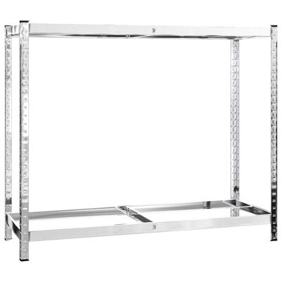 vidaXL 2-Layer Tire Racks 4 pcs Silver 43.3"x15.7"x43.3" Steel