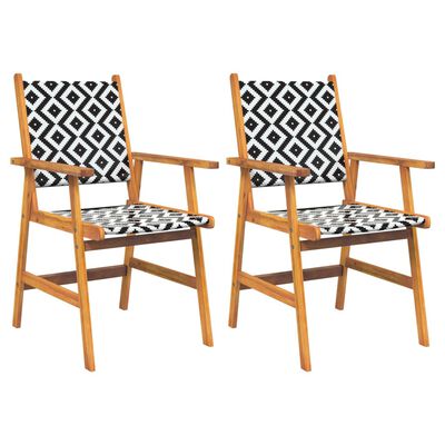 vidaXL 3 Piece Patio Dining Set Solid Wood Acacia