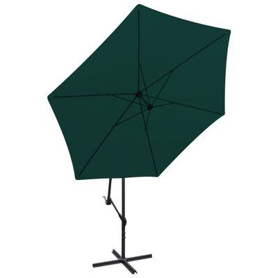 vidaXL Cantilever Garden Parasol 118.1" Green