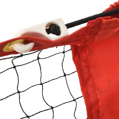 vidaXL Tennis Net Black and Red 236.2"x39.4"x34.3" Polyester