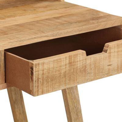 vidaXL Desk 39.4"x17.7"x35.4" Solid Rough Mango Wood