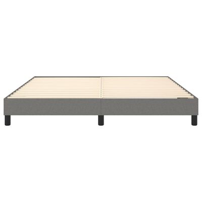 vidaXL Bed Frame Dark Gray 76"x79.9" King Fabric