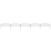 vidaXL Arched Garden Fence Set 30.4"x10.2" Green