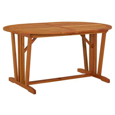 vidaXL Patio Table 78.7"x39.4"x29.5" Solid Wood Eucalyptus