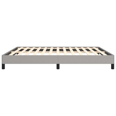 vidaXL Bed Frame Light Gray 76"x79.9" King Fabric