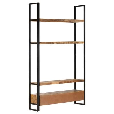 vidaXL Bookshelf 46.5"x11.8"x78.7" Solid Rough Mango Wood