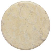 vidaXL Table Top Cream Ø15.7"x1" Marble