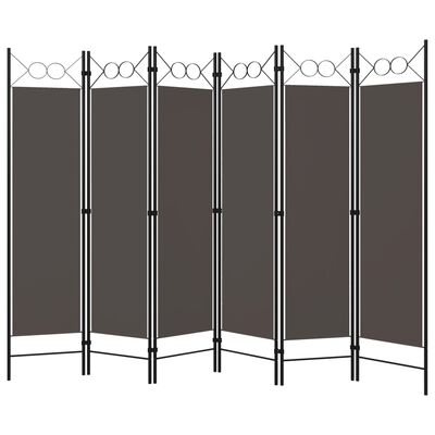 vidaXL 6-Panel Room Divider Anthracite 94.5"x70.9"