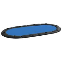 Tavolo da poker in legno e metallo con finitura blu, 160 cm VidaXL -  Habitium®