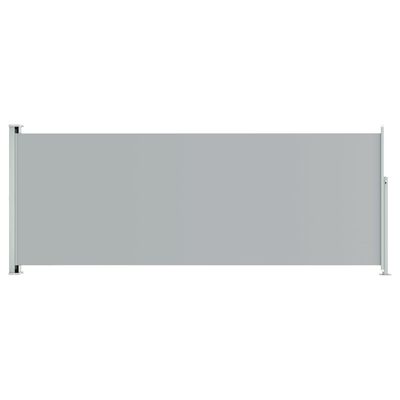 vidaXL Patio Retractable Side Awning 46.1"x118.1" Gray