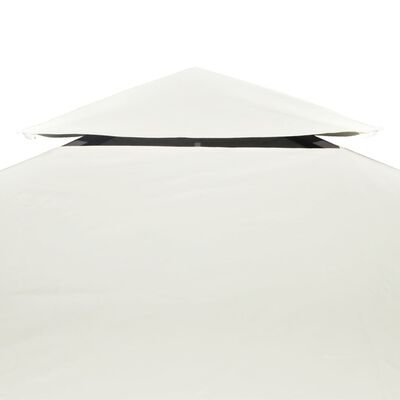 vidaXL Gazebo Cover Canopy Replacement 1 oz/ft² Cream White 9.8'x9.8'