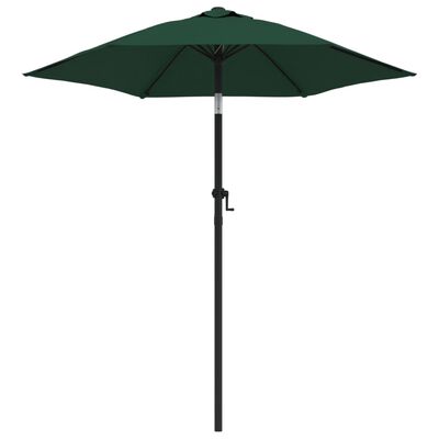 vidaXL Garden Parasol Green 78.7"x83.1" Aluminum