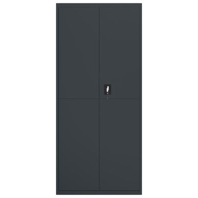 vidaXL File Cabinet Anthracite 35.4"x15.7"x78.7" Steel