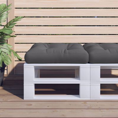 vidaXL Pallet Cushion Anthracite 22.8"x22.8"x3.9" Fabric