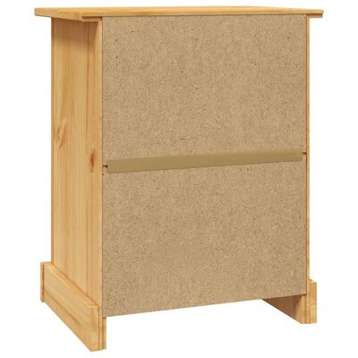 vidaXL Bedside Cabinet Mexican Pine Corona Range 20.9"x15.4"x26"